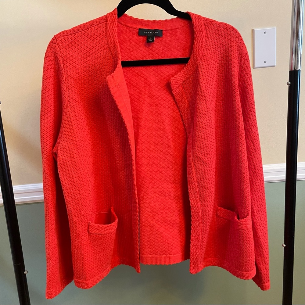 Ann Taylor Coral Cardigan